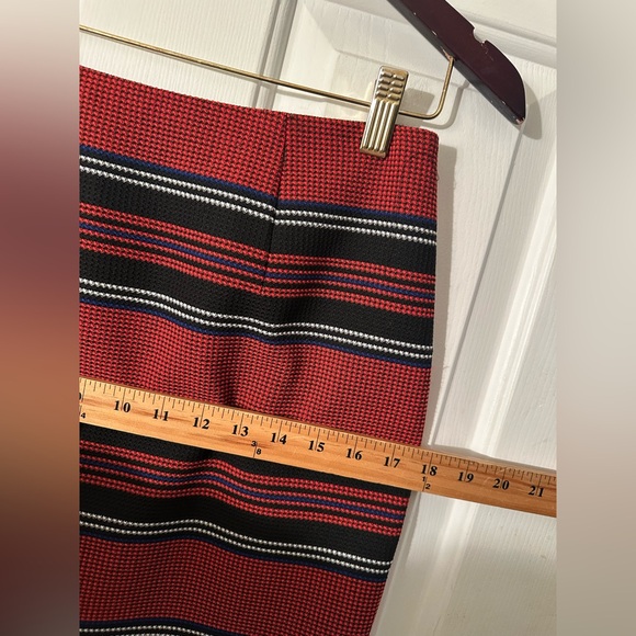 WORTH 2 Career Workwear Patriotic Nautical Navy Flame Red Marlin Pencil Skirt - Picture 11 of 14